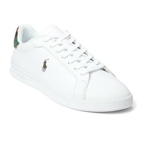 POLO RALPH LAUREN HERITAGE COURT II LEATHER SNEAKERS